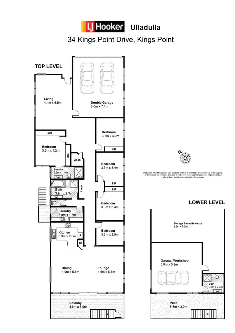 Floorplan of Homely house listing, 34 Kings Point Drive, Kings Point NSW 2539