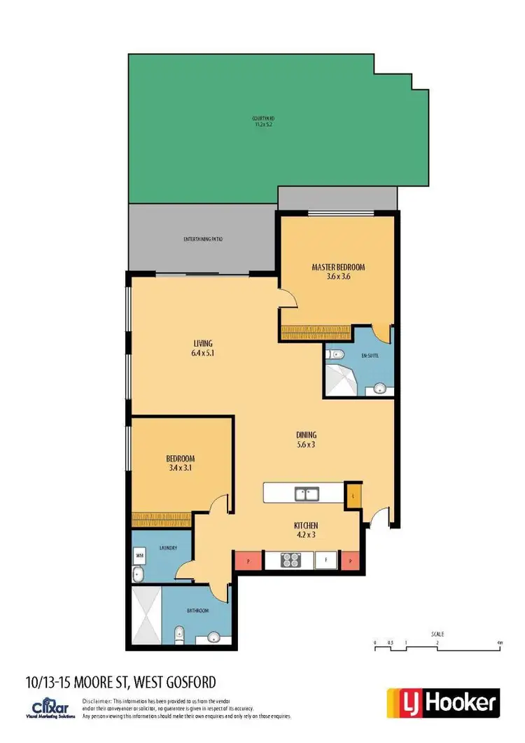 Floorplan of Homely unit listing, 10/13-15 Moore Street, West Gosford NSW 2250
