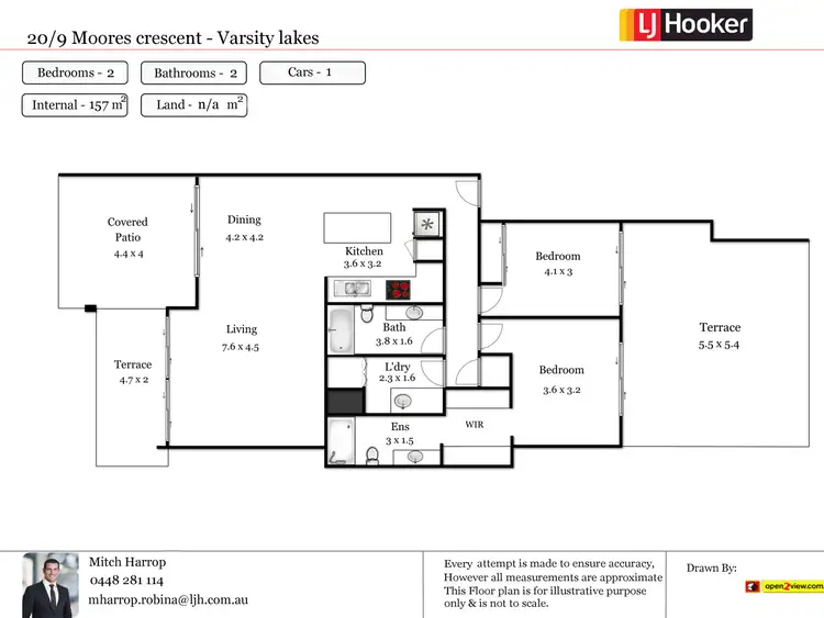 Floorplan of Homely unit listing, 20/9 Moores Crescent, Varsity Lakes QLD 4227