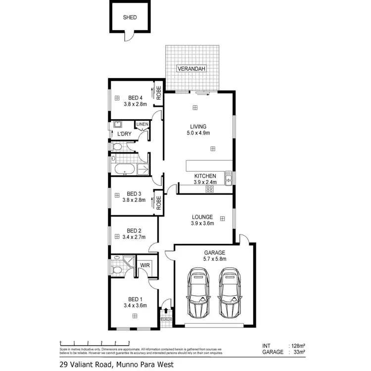 Floorplan of Homely house listing, 29 Valiant Road, Munno Para West SA 5115