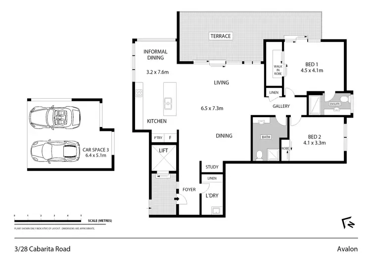 Floorplan of Homely house listing, 3/28 Cabarita Road, Avalon NSW 2107