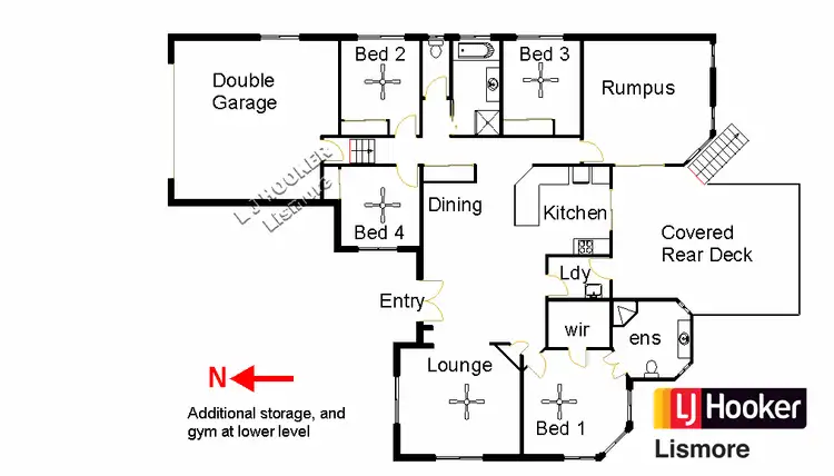 Floorplan of Homely house listing, 23 Bristol Circuit, Goonellabah NSW 2480