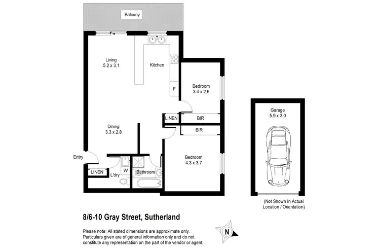 Floorplan of Homely unit listing, 8/6-10 Gray Street, Sutherland NSW 2232