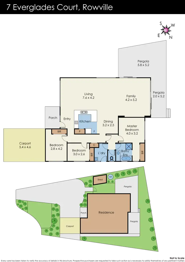 Floorplan of Homely house listing, 7 Everglades Court, Rowville VIC 3178
