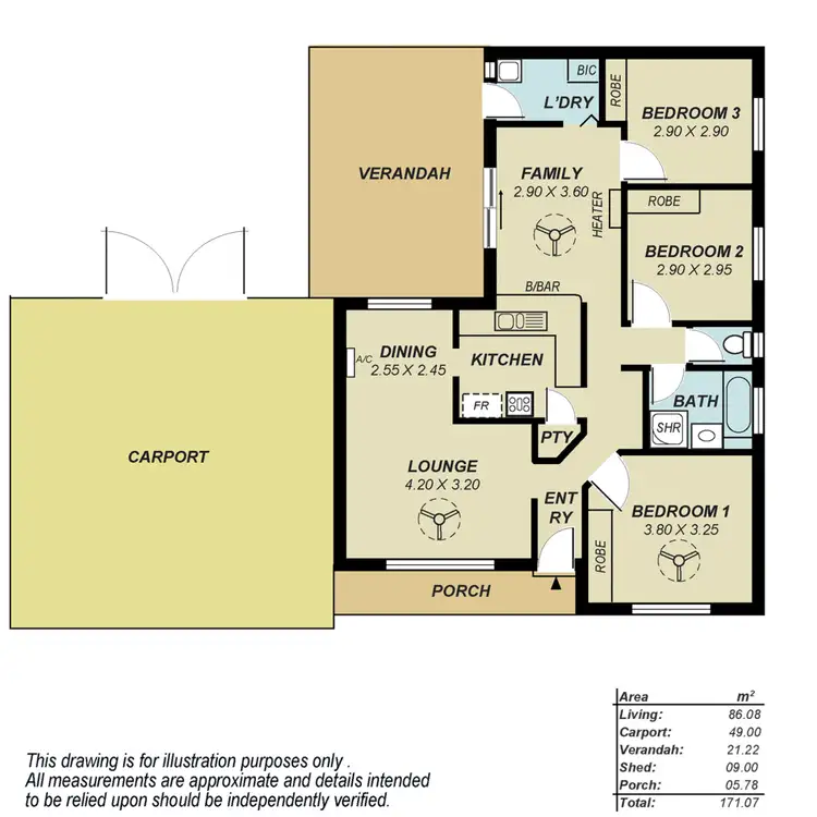 Floorplan of Homely house listing, 26 Boyara Crescent, Paralowie SA 5108