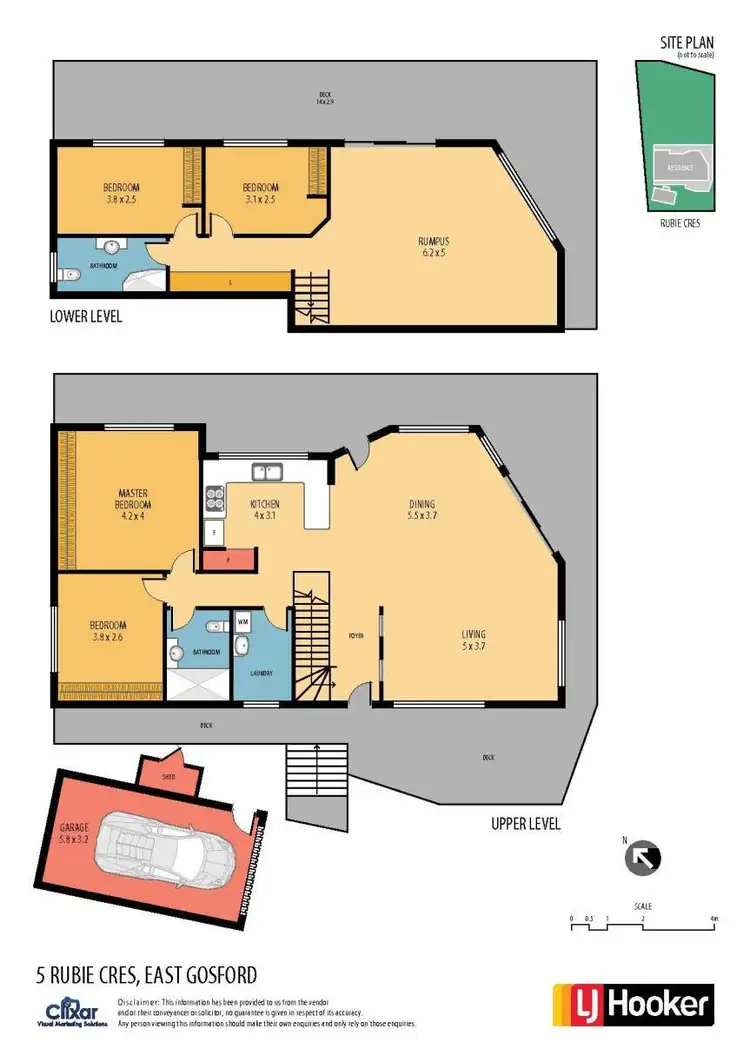 Floorplan of Homely house listing, 5 Rubie Crescent, East Gosford NSW 2250