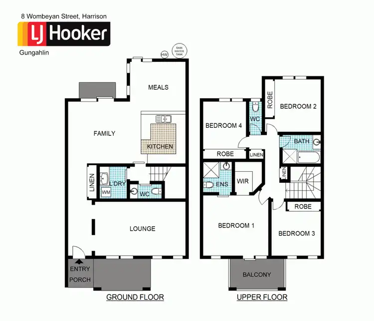 Floorplan of Homely villa listing, 8 Wombeyan Street, Harrison ACT 2914