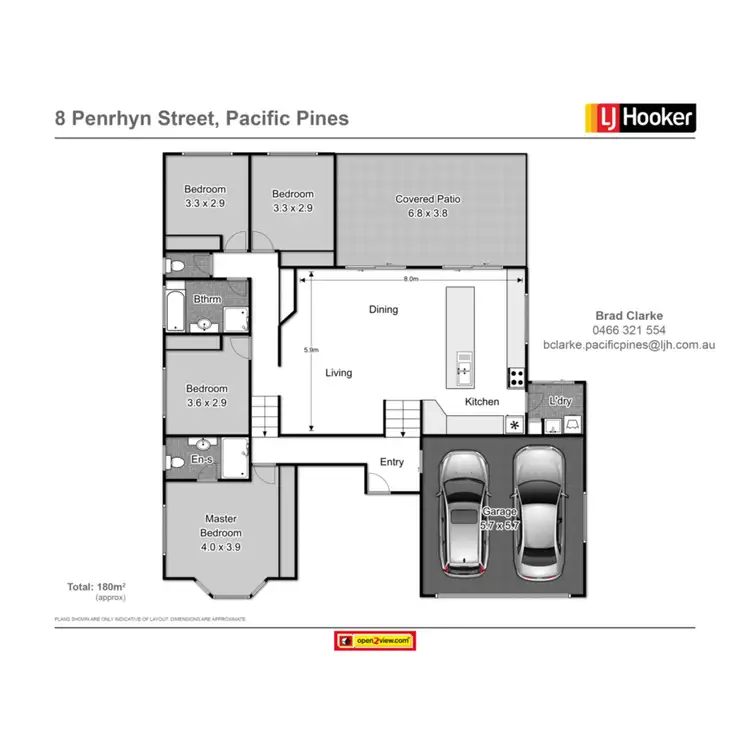 Floorplan of Homely house listing, 8 Penrhyn Street, Pacific Pines QLD 4211