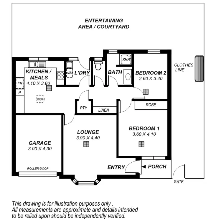 Floorplan of Homely unit listing, 4/22 Ormond Avenue, Daw Park SA 5041