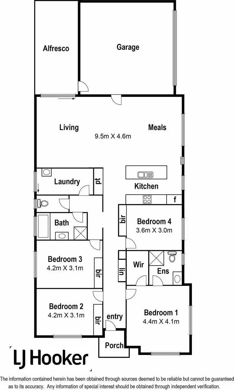 Floorplan of Homely house listing, 4 Harrie Place, Doreen VIC 3754