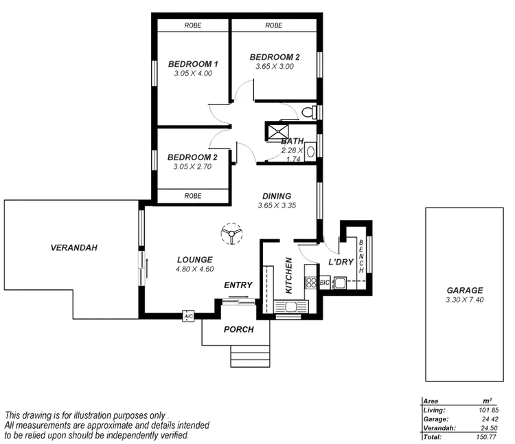 Floorplan of Homely house listing, 14 Tarpeena Avenue, Windsor Gardens SA 5087