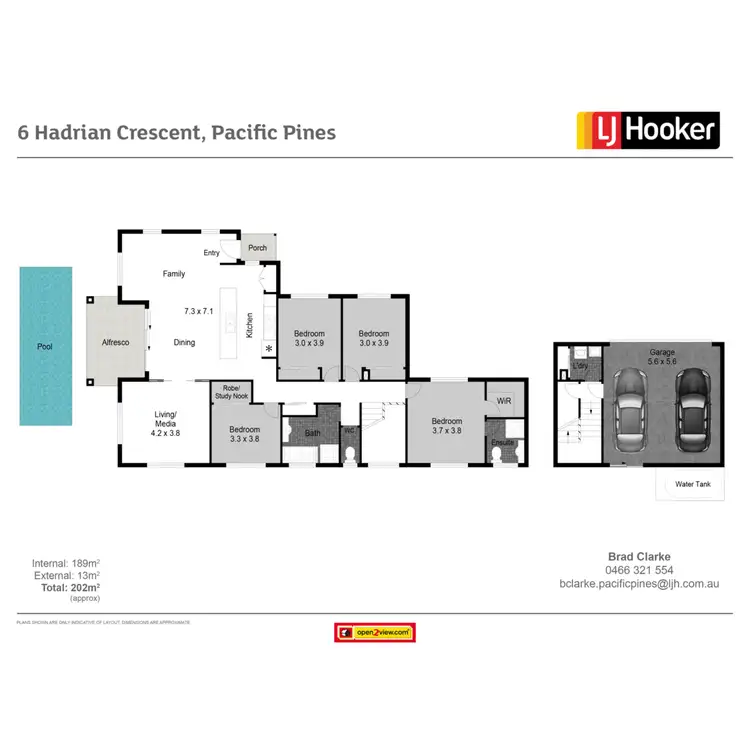 Floorplan of Homely house listing, 6 Hadrian Crescent, Pacific Pines QLD 4211