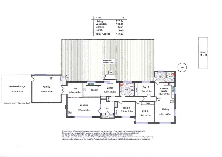 Floorplan of Homely house listing, 608 Balmoral Road, Cockatoo Valley SA 5351