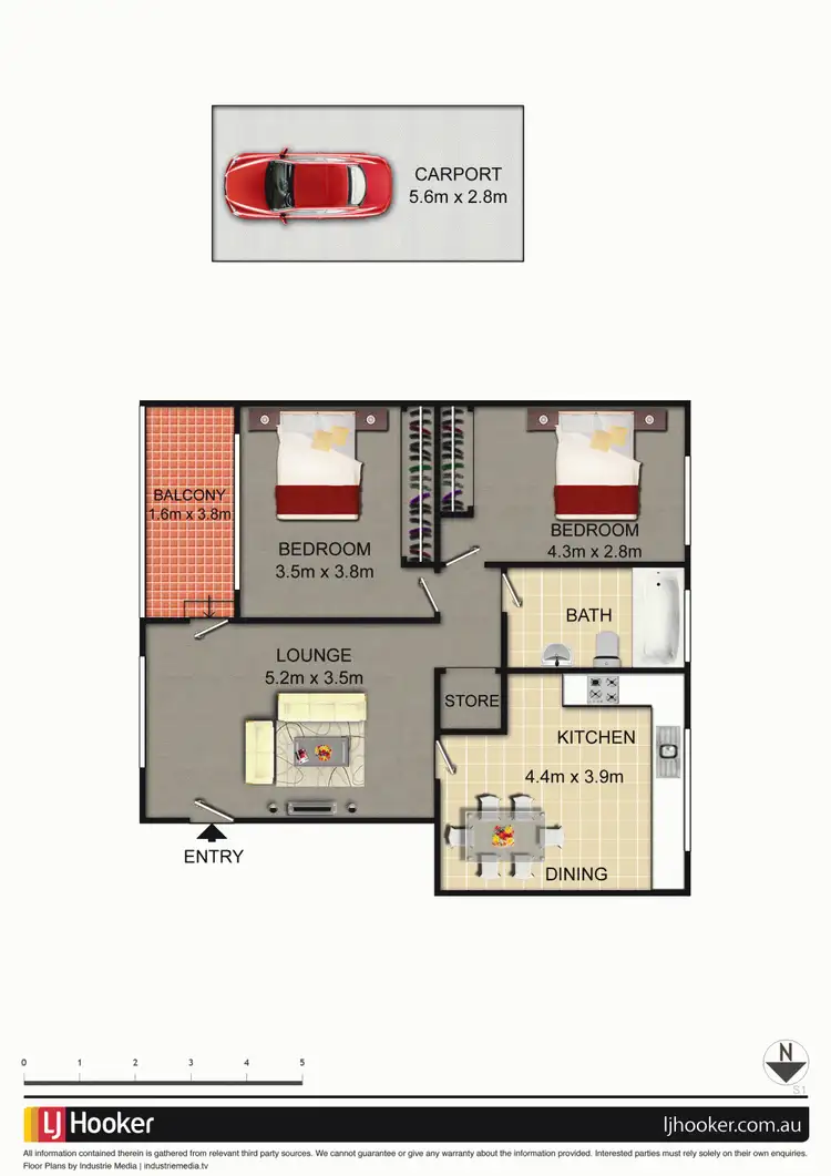 Floorplan of Homely unit listing, 19/70 Uriarra Road, Queanbeyan NSW 2620