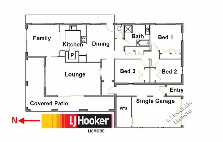 Floorplan of Homely house listing, 10 Valley View Drive, Lismore Heights NSW 2480