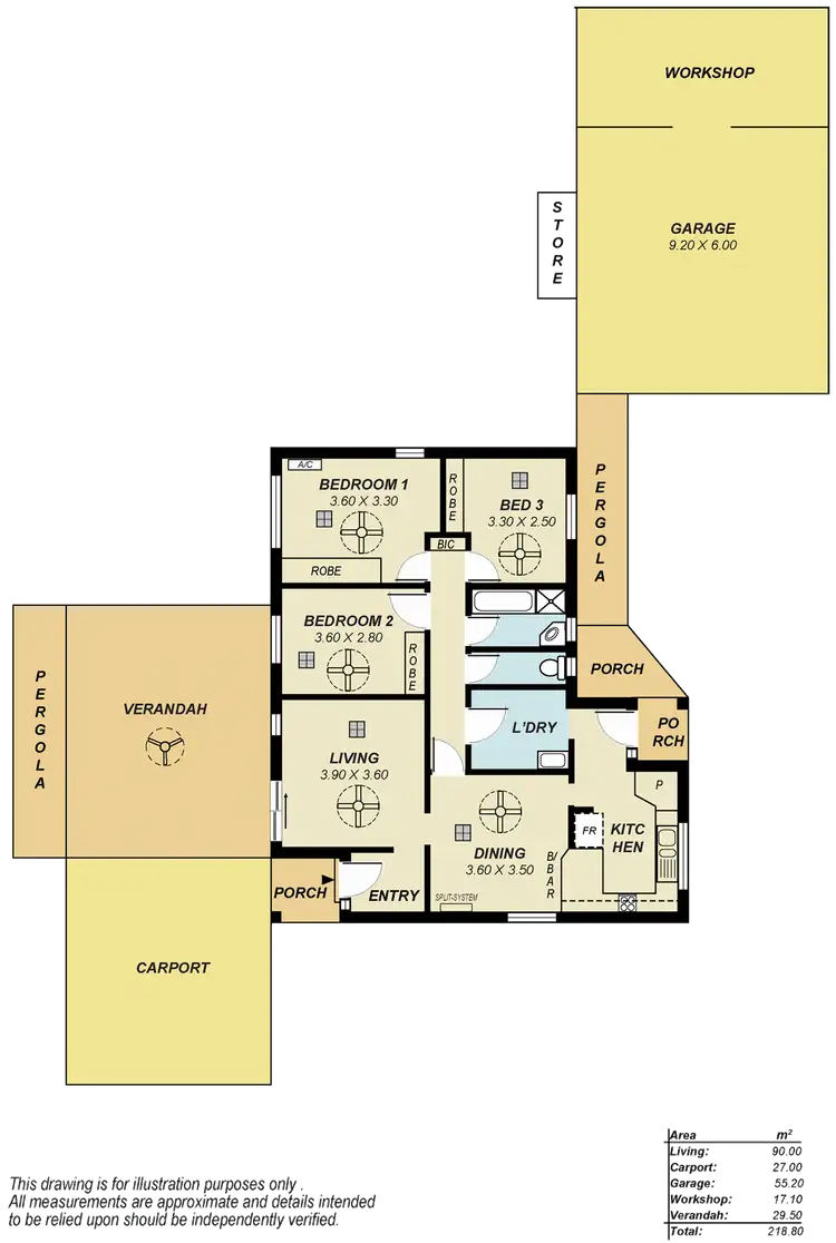 Floorplan of Homely house listing, 60 Deborah Grove, Para Vista SA 5093