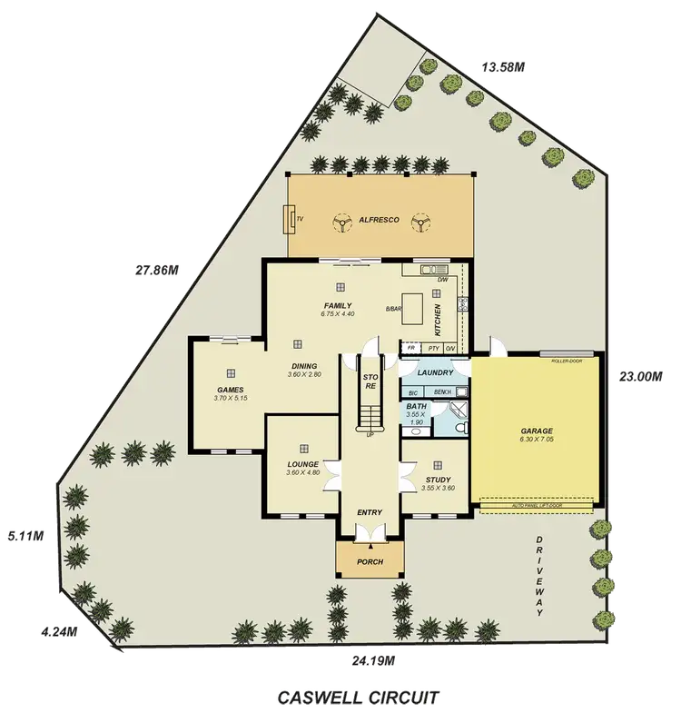 Floorplan of Homely house listing, 14 Caswell Circuit, Mawson Lakes SA 5095