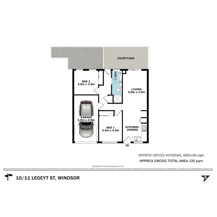 Floorplan of Homely unit listing, 10/11 Legeyt Street, Windsor QLD 4030