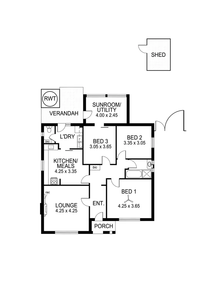 Floorplan of Homely house listing, 6 Chamberlain Avenue, Clarence Gardens SA 5039