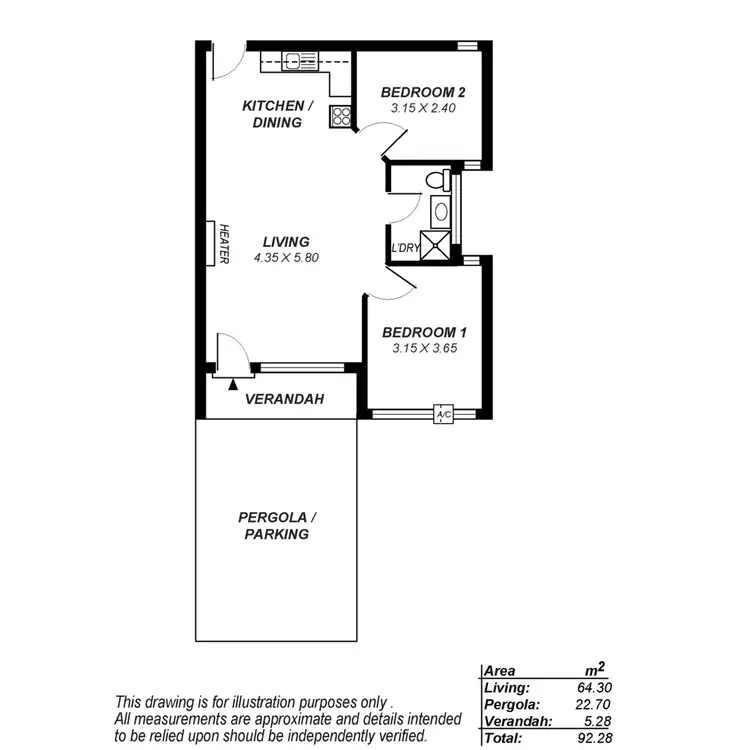 Floorplan of Homely unit listing, 6/20 Cassie Street, Collinswood SA 5081