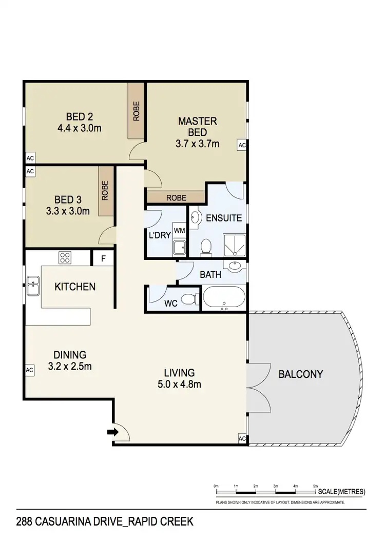 Floorplan of Homely unit listing, 15/288 Casuarina Drive, Rapid Creek NT 810