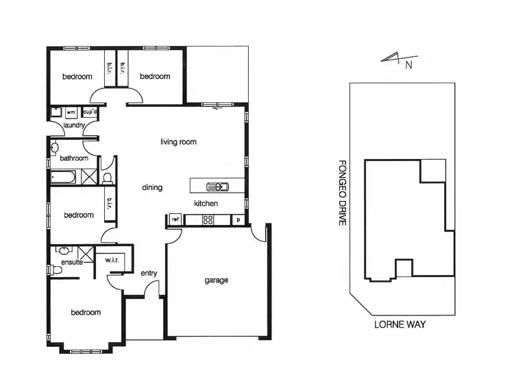 Floorplan of Homely house listing, 1 Lorne Way, Point Cook VIC 3030