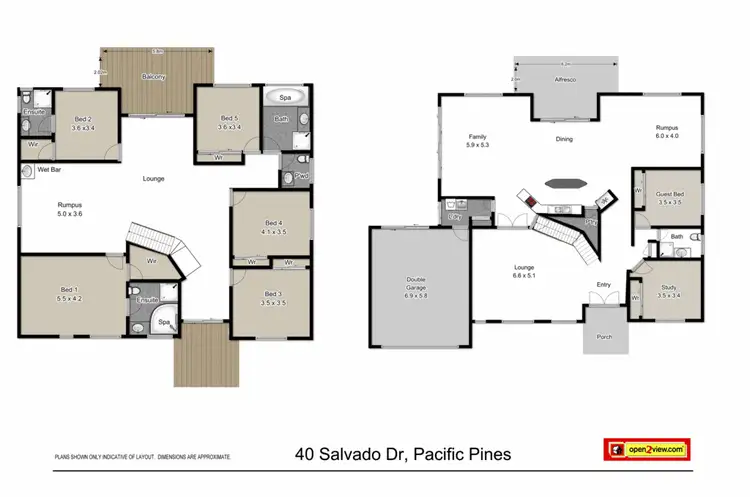 Floorplan of Homely house listing, 40 Salvado Drive, Pacific Pines QLD 4211