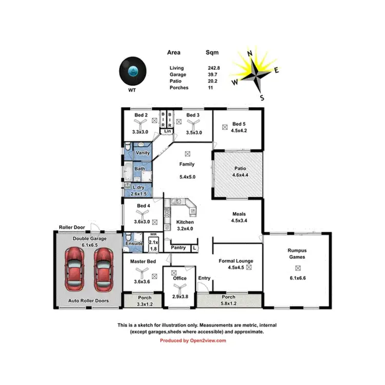 Floorplan of Homely house listing, 47 Barkley Drive, Gawler Belt SA 5118