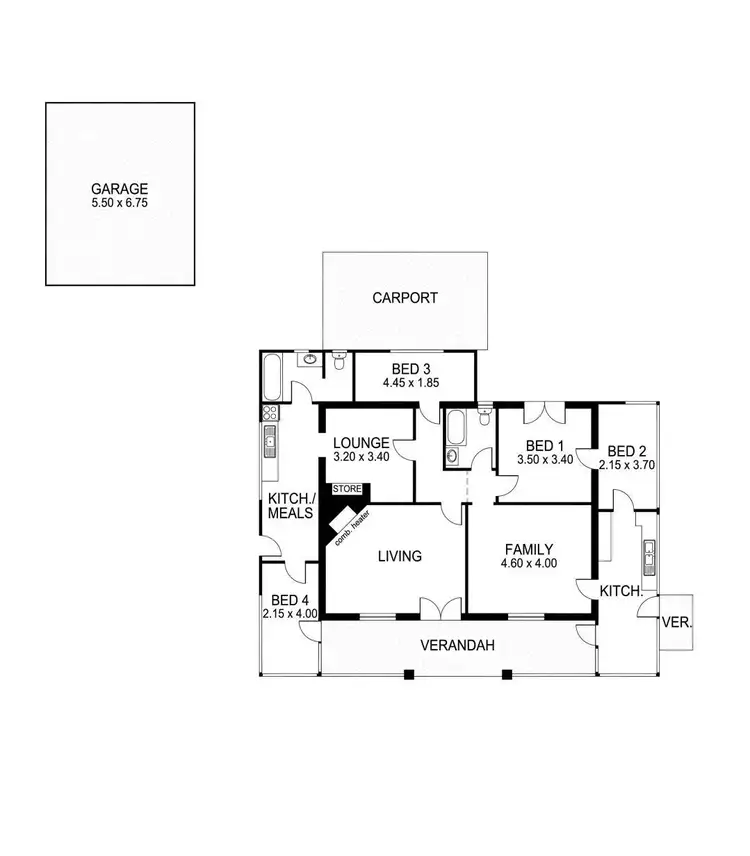 Floorplan of Homely house listing, 115 Main Road, Glenalta SA 5052