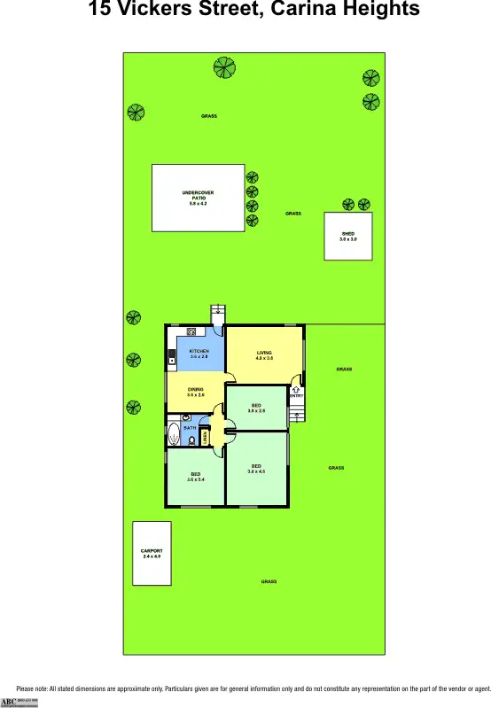Floorplan of Homely house listing, 15 Vickers Street, Carina Heights QLD 4152