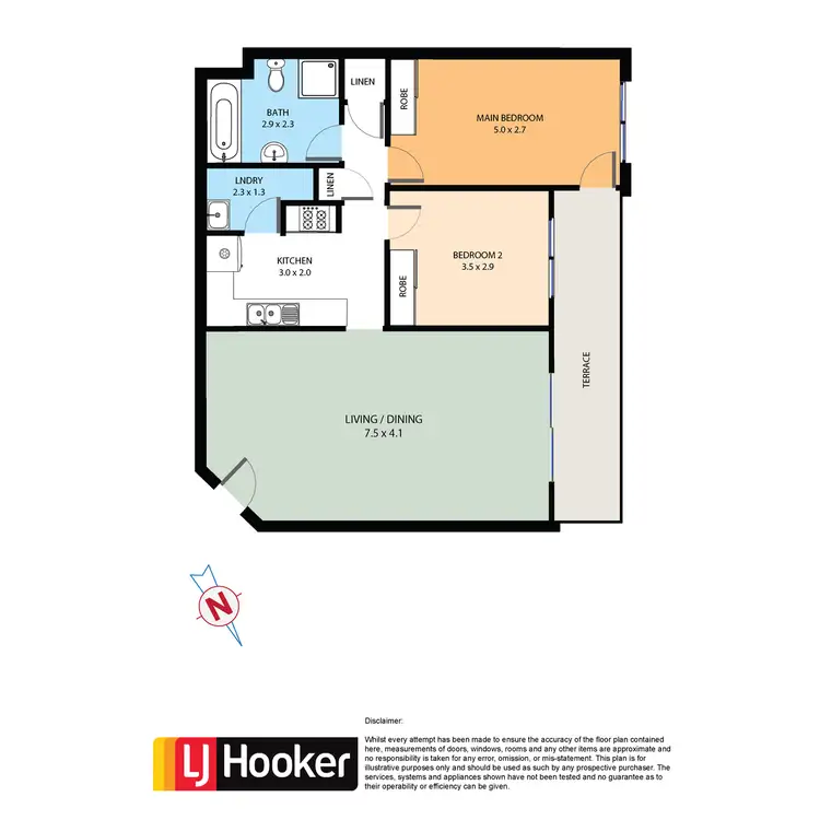 Floorplan of Homely unit listing, 25/8-10 Fifth Avenue, Blacktown NSW 2148