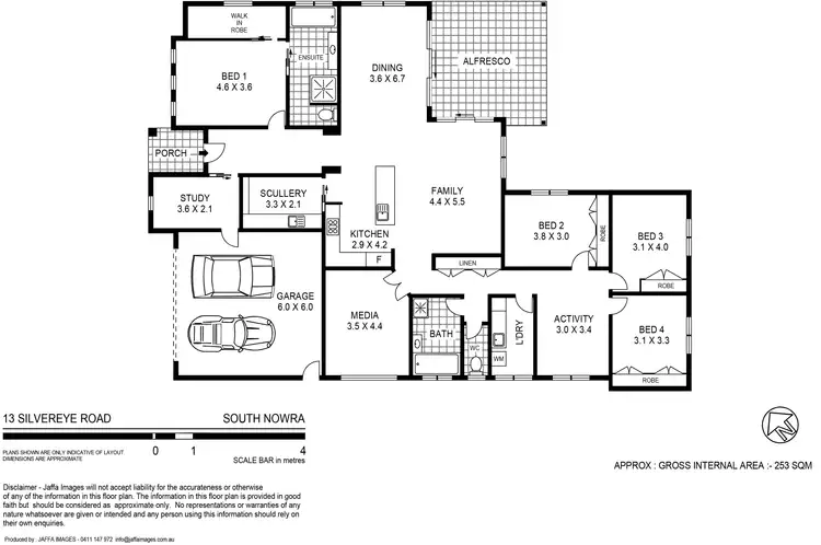 Floorplan of Homely house listing, 13 Silvereye Close, South Nowra NSW 2541