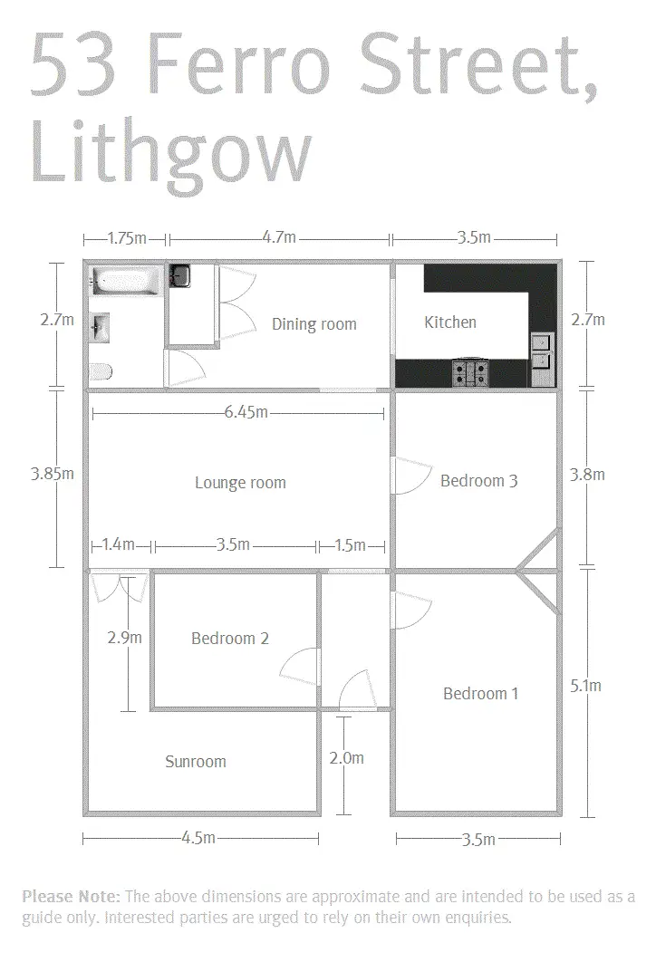 Floorplan of Homely house listing, 53 Ferro Street, Lithgow NSW 2790