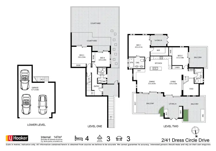 Floorplan of Homely semi-detached listing, 2/41 Dress Circle Drive, Lennox Head NSW 2478