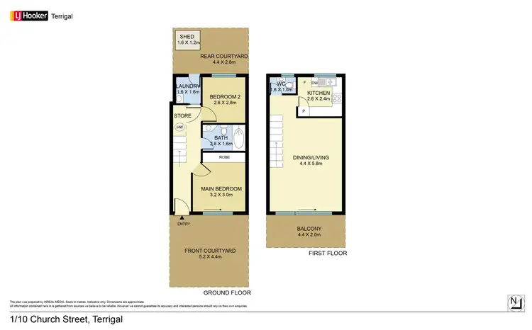 Floorplan of Homely townhouse listing, 1/10 Church Street, Terrigal NSW 2260