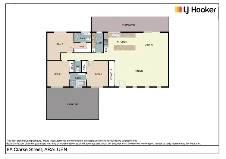Floorplan of Homely unit listing, 2/8 Clarke Street, Araluen NT 870