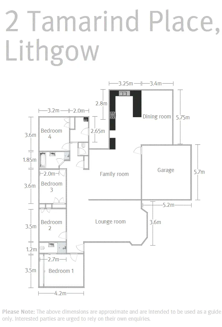 Floorplan of Homely house listing, 2 Tamarind Place, Lithgow NSW 2790