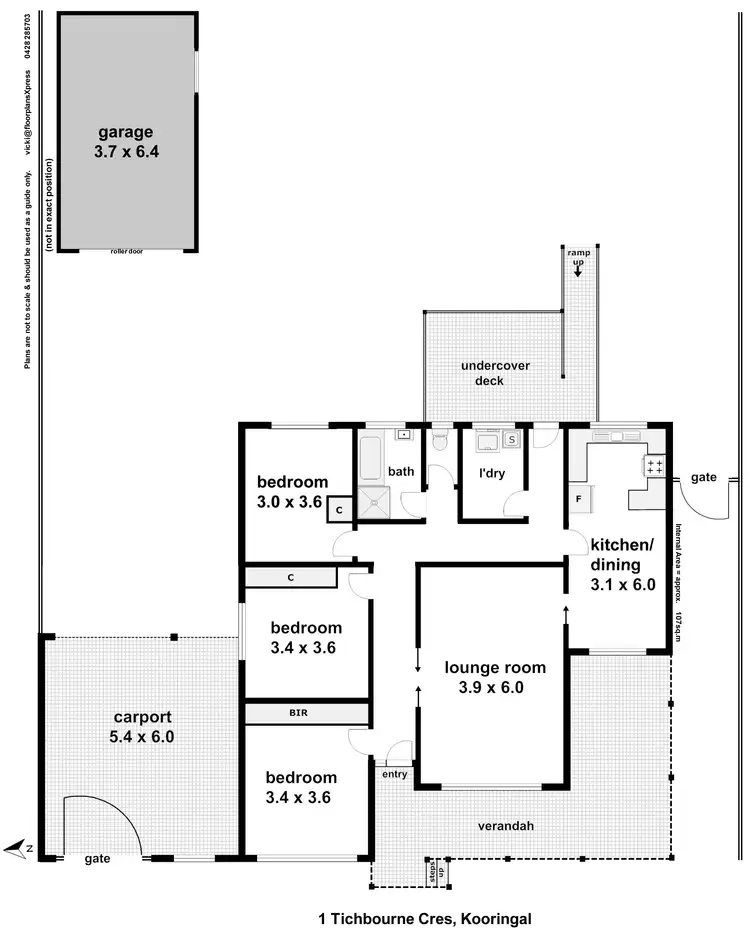 Floorplan of Homely house listing, 1 Tichborne Crescent, Kooringal NSW 2650