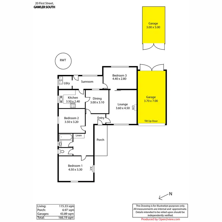 Floorplan of Homely house listing, 20 First Street, Gawler South SA 5118