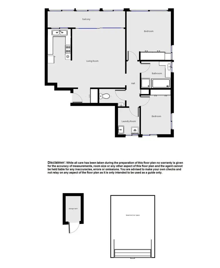 Floorplan of Homely unit listing, 3/12 Hanworth Street, East Brisbane QLD 4169