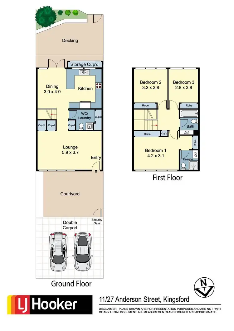 Floorplan of Homely townhouse listing, 11/27-29 Anderson Street, Kingsford NSW 2032