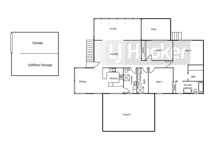 Floorplan of Homely house listing, 1 Joyce Street, Crowdy Head NSW 2427