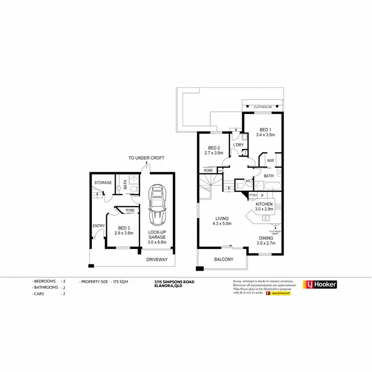 Floorplan of Homely townhouse listing, 7/15 Simpsons Road, Elanora QLD 4221