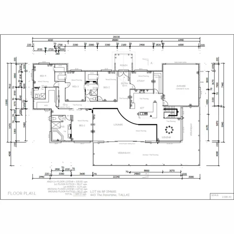 Floorplan of Homely house listing, 443 The Panorama, Tallai QLD 4213
