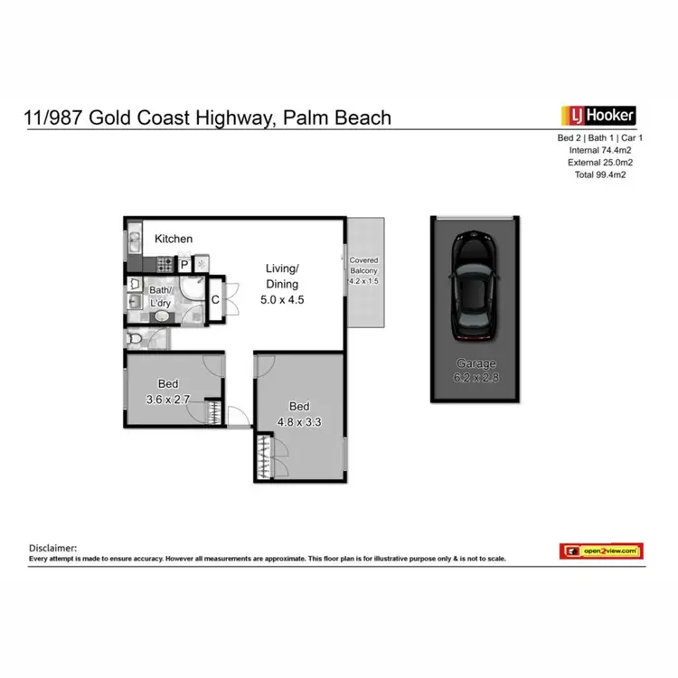 Floorplan of Homely unit listing, 11/987 Gold Coast Highway, Palm Beach QLD 4221