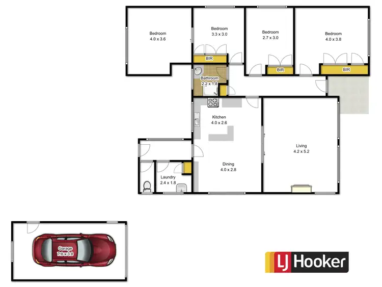 Floorplan of Homely house listing, 107 Grey Street, Traralgon VIC 3844