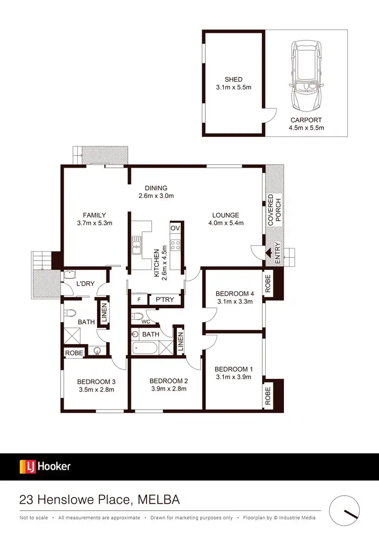 Floorplan of Homely house listing, 23 Henslowe Place, Melba ACT 2615