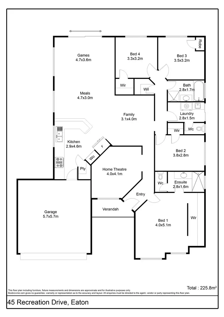 Floorplan of Homely house listing, 45 Recreation Drive, Eaton WA 6232