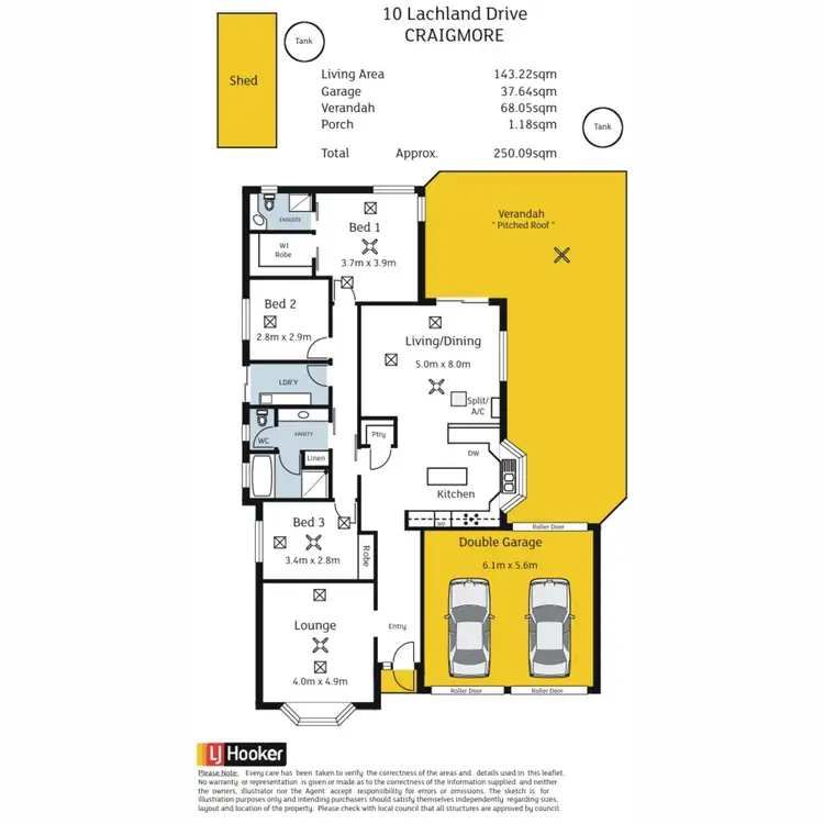 Floorplan of Homely house listing, 10 Lachlan Drive, Craigmore SA 5114