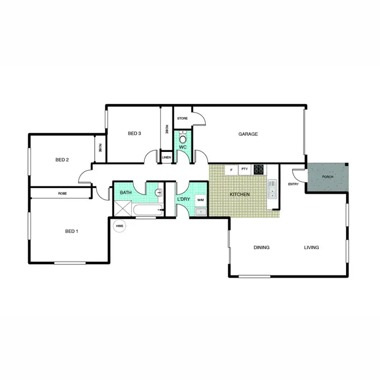 Floorplan of Homely house listing, 3 John James Loop, Macgregor ACT 2615